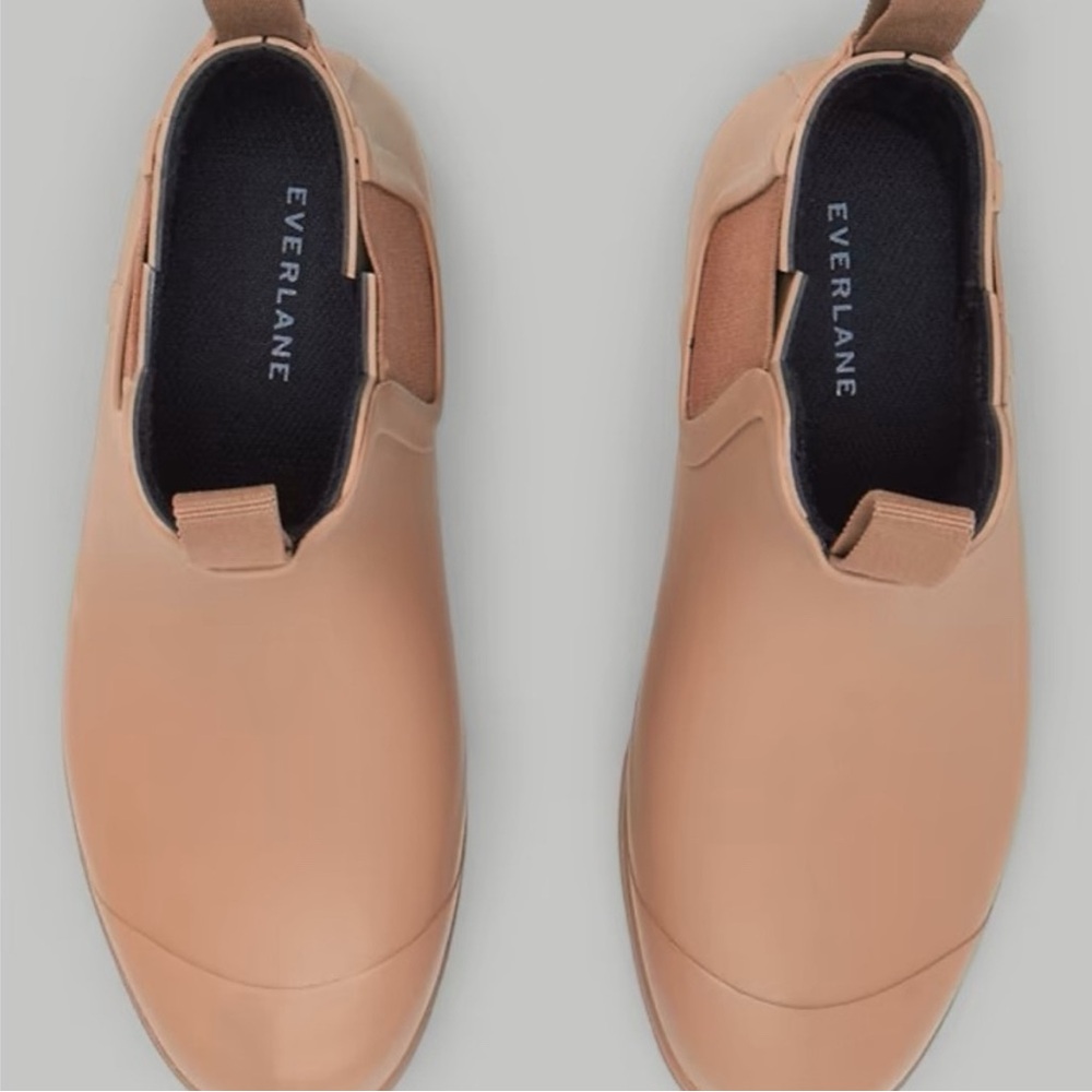 EVERLANE Size Chelsea Rain Boots tan/tawny brown size 7 - Picture 7 of 8